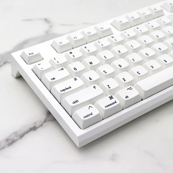 Keycaps AZERTY Blanc ISO FR - Profil XDA PBT