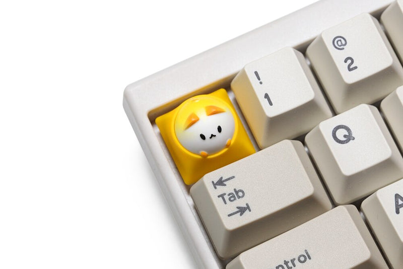 HAMMER BUBBLE CAT ARTISAN KEYCAP Compatible with Cherry MX Topre HHKB switches and clones black yellow green blue red pink