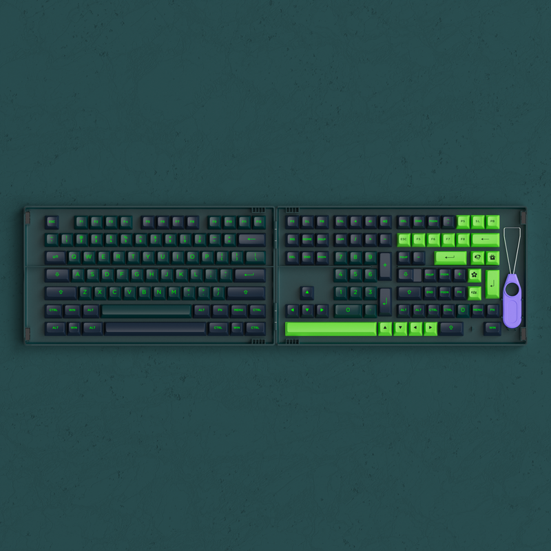 KEYCAPS CUSTOM BLACK & GREEN