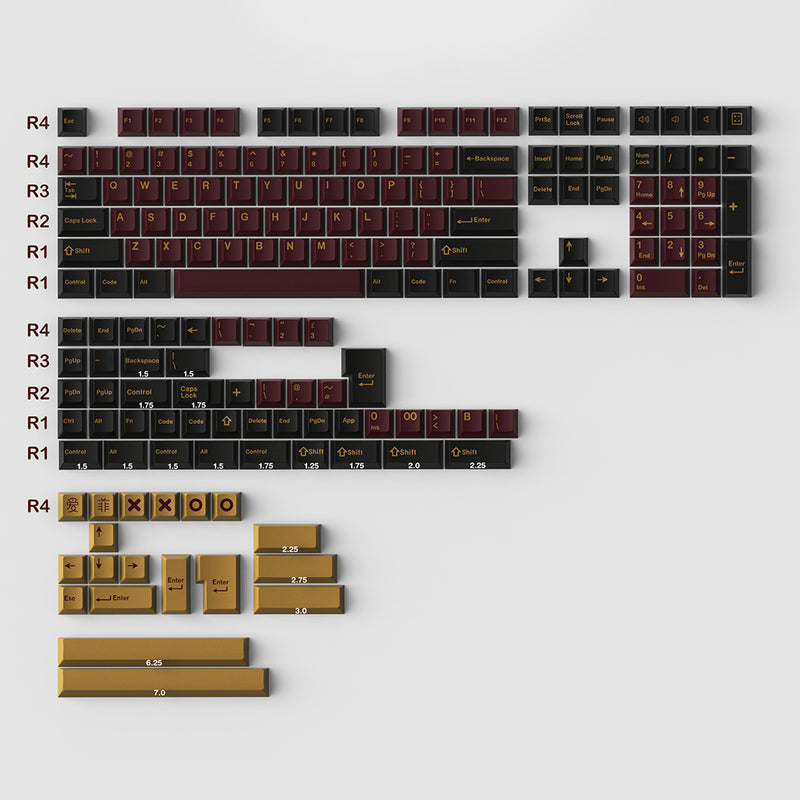 KEYCAPS RED SAMURAI