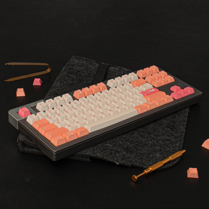 KEYCAPS ORANGE CUSTOM KEYBOARD 